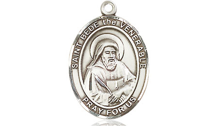 Sterling Silver Saint Bede the Venerable Medal