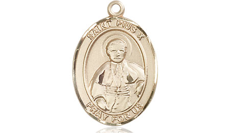 14kt Gold Filled Saint Pius X Medal