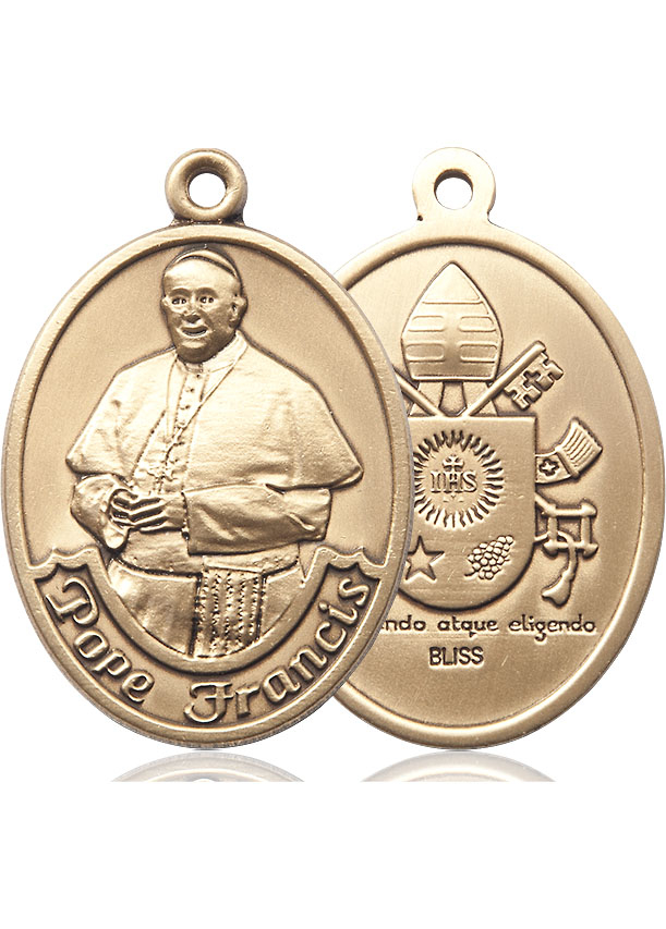 14kt Gold Pope Francis Medal