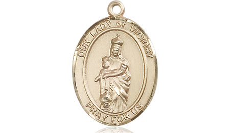 14kt Gold Filled Our Lady of Victory Medal