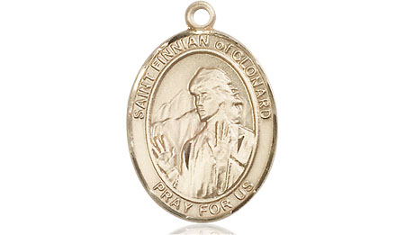 14kt Gold Filled Saint Finnian of Clonard Medal