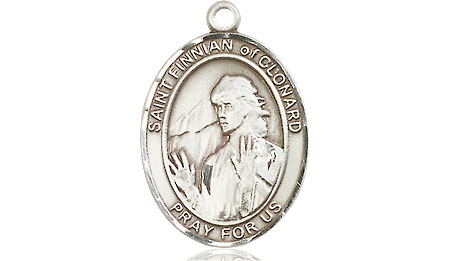 Sterling Silver Saint Finnian of Clonard Medal