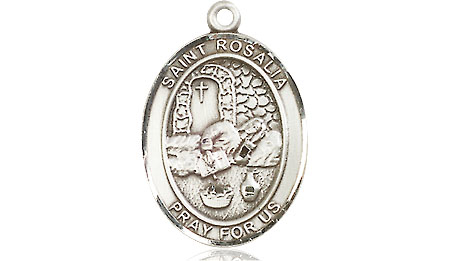 Sterling Silver Saint Rosalia Medal