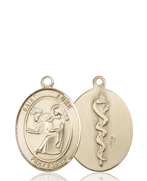 14kt Gold Saint Luke the Apostle Doctor Medal