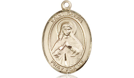 14kt Gold Filled Saint Olivia Medal