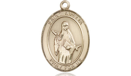 14kt Gold Filled Saint Amelia Medal
