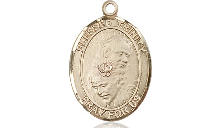 14kt Gold Blessed Trinity Medal