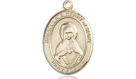 14kt Gold Immaculate Heart of Mary Medal