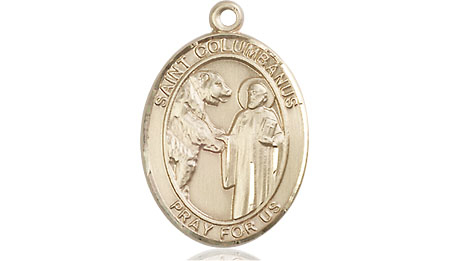 14kt Gold Filled Saint Columbanus Medal