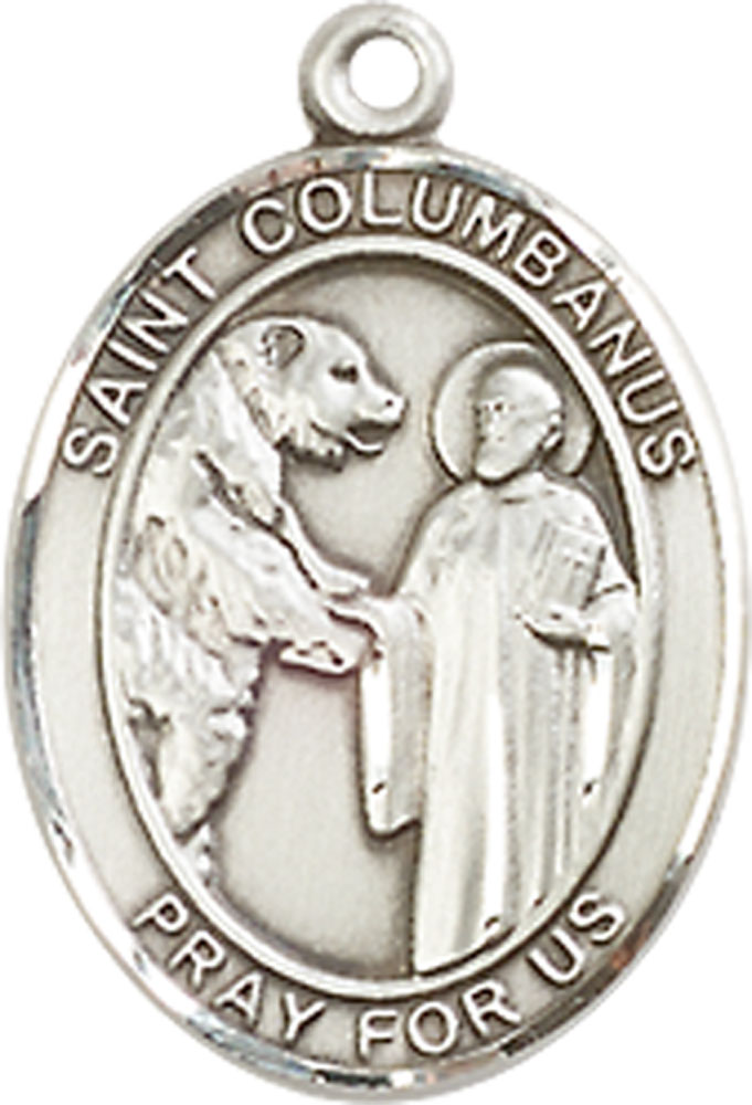 Sterling Silver Saint Columbanus Medal