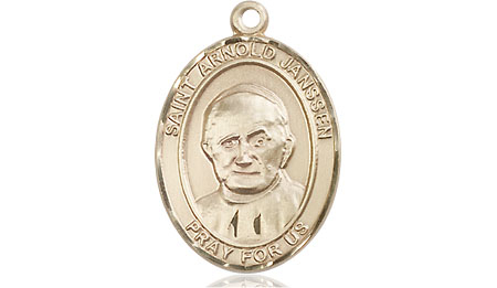 14kt Gold Filled Saint Arnold Janssen Medal