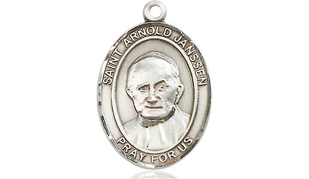 Sterling Silver Saint Arnold Janssen Medal