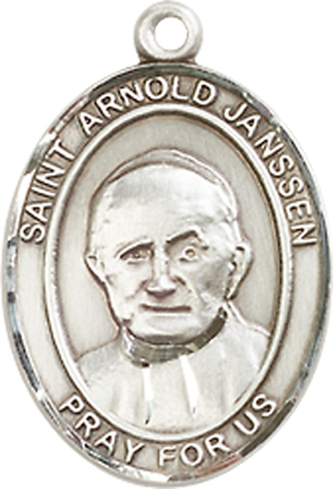 Sterling Silver Saint Arnold Janssen Medal