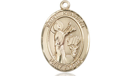 14kt Gold Filled Saint Kenneth Medal