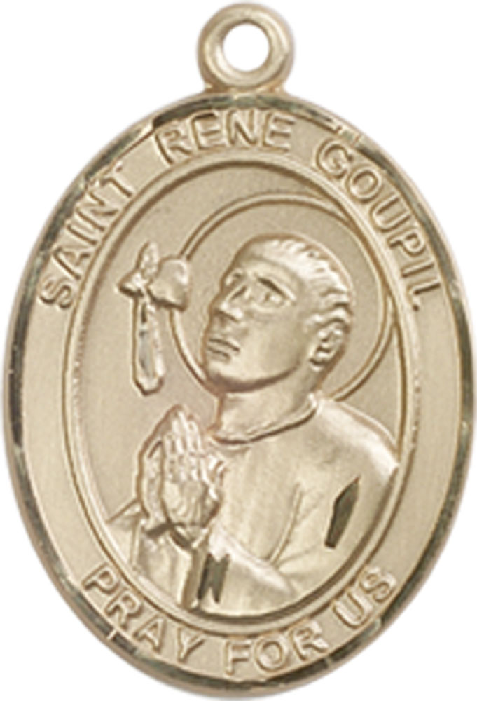 14kt Gold Filled Saint Rene Goupil Medal