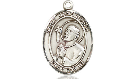 Sterling Silver Saint Rene Goupil Medal