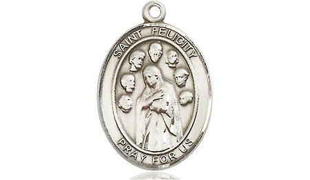 Sterling Silver Saint Felicity Medal