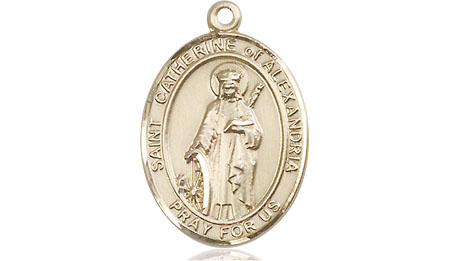 14kt Gold Filled Saint Catherine of Alexandria Medal