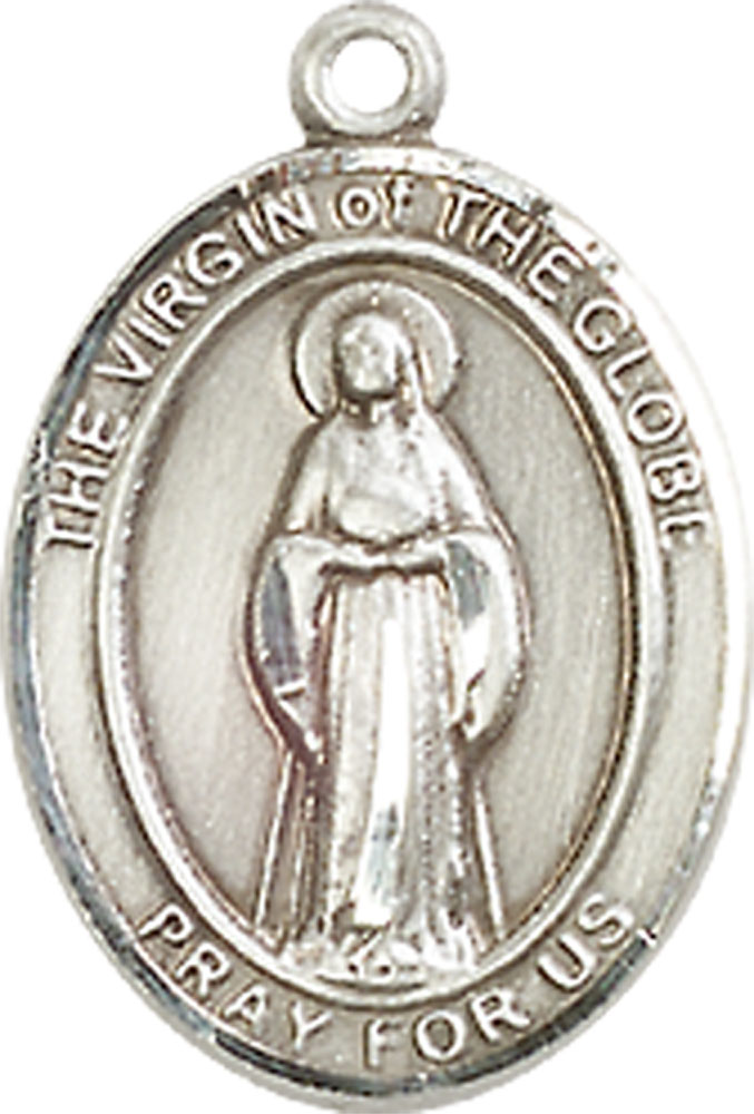 Sterling Silver Virgin of the Globe Medal