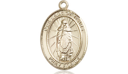 14kt Gold Filled Our Lady of Tears Medal