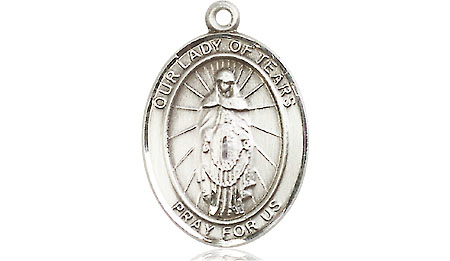 Sterling Silver Our Lady of Tears Medal