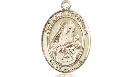 14kt Gold Filled Our Lady of Grapes Medal