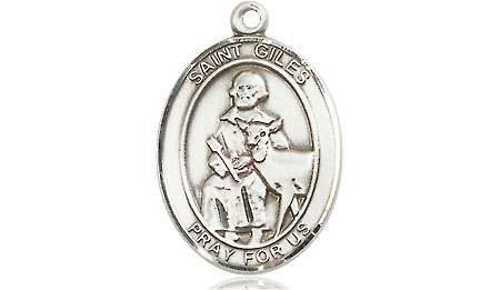 Sterling Silver Saint Giles Medal