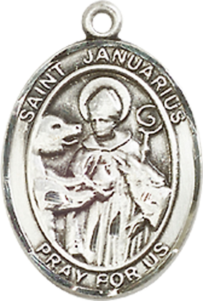 Sterling Silver Saint Januarius Medal