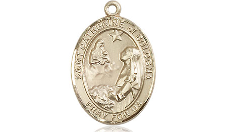 14kt Gold Filled Saint Catherine of Bologna Medal