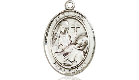 Sterling Silver Saint Fina Medal