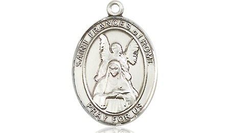 Sterling Silver Saint Frances of Rome Medal