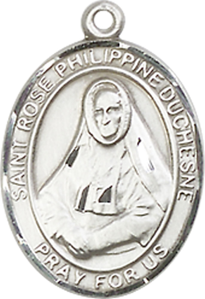 Sterling Silver Saint Rose Philippine Medal