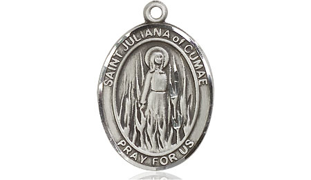 Sterling Silver Saint Juliana Medal