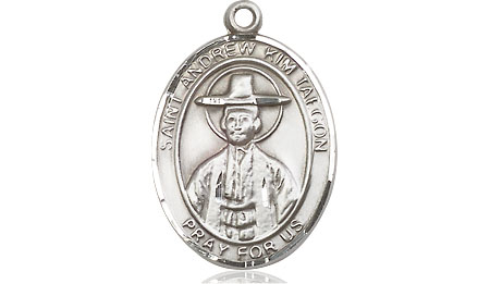Sterling Silver Saint Andrew Kim Taegon Medal