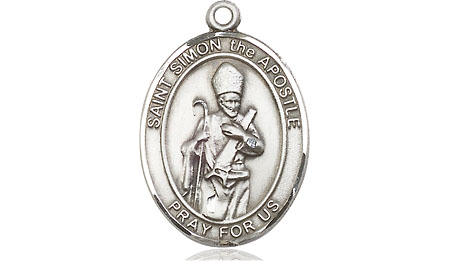 Sterling Silver Saint Simon Medal