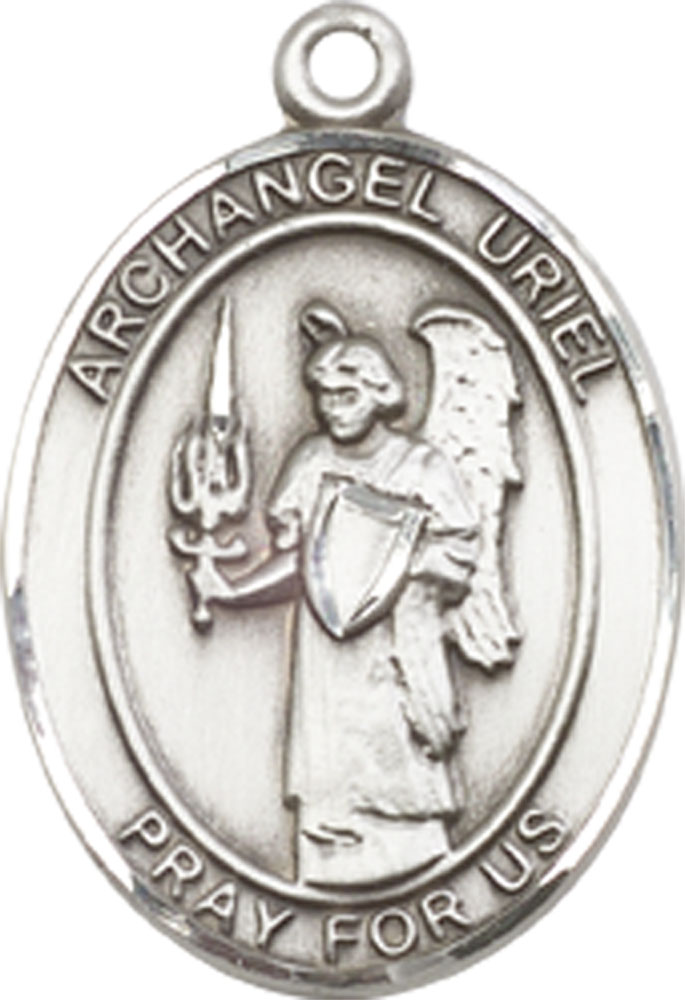 Sterling Silver Saint Uriel the Archangel Medal
