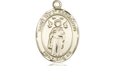 14kt Gold Filled Saint Ivo Medal