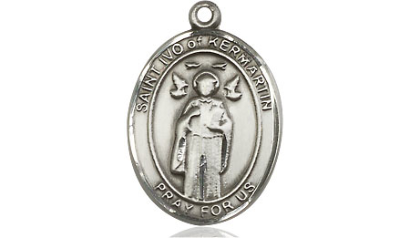 Sterling Silver Saint Ivo Medal