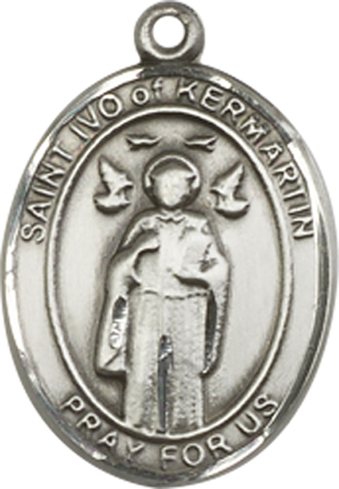 Sterling Silver Saint Ivo Medal