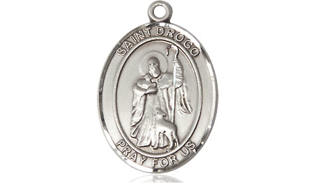 Sterling Silver Saint Drogo Medal