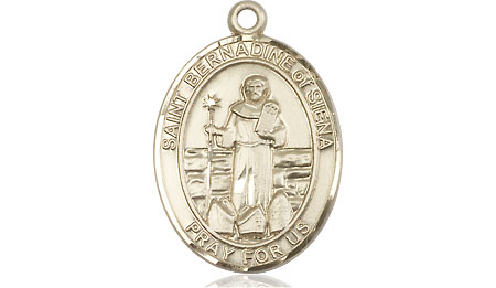 14kt Gold Filled Saint Bernadine of Sienna Medal