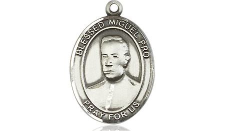 Sterling Silver Blessed Miguel Pro Medal