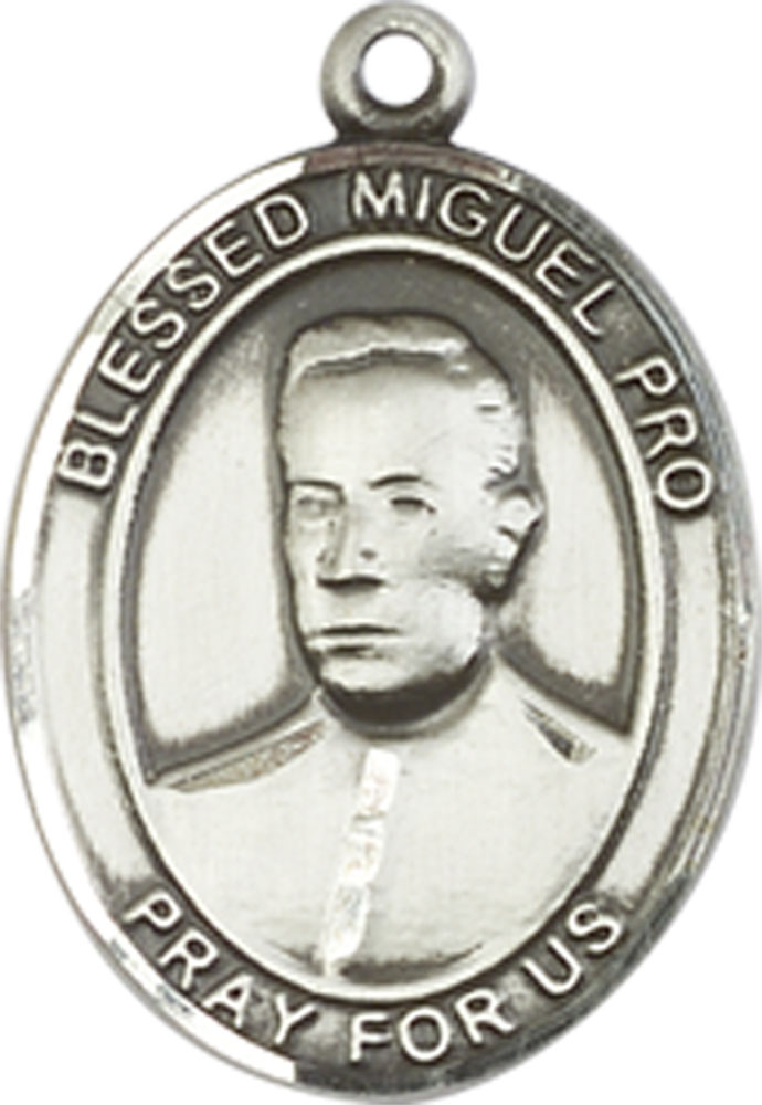 Sterling Silver Blessed Miguel Pro Medal