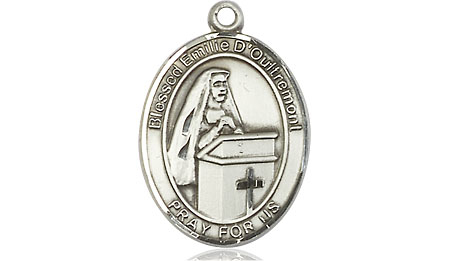 Sterling Silver Blessed Emilee Doultremont Medal