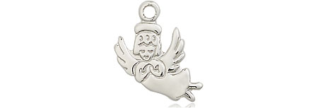 Sterling Silver Guardian Angel Medal