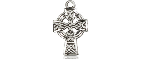 Sterling Silver Celtic Cross Medal - With Box