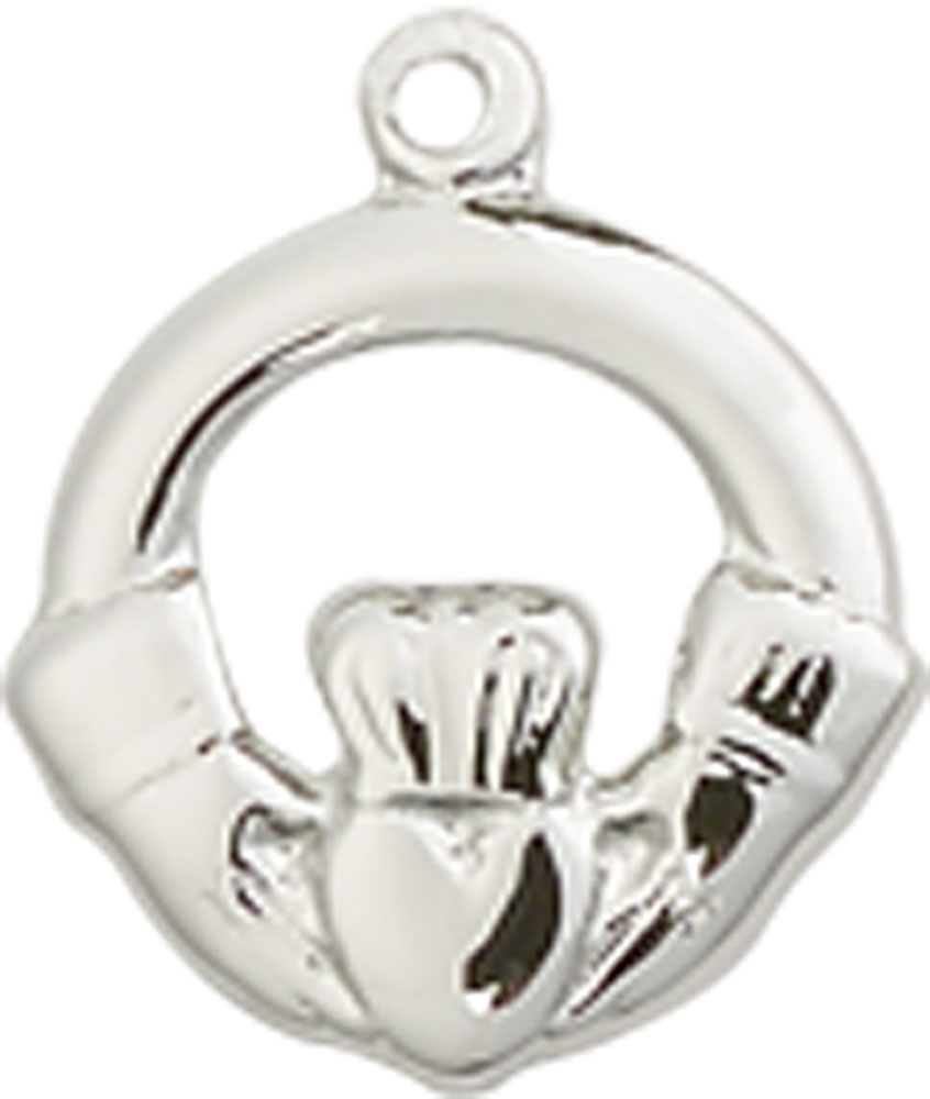 Sterling Silver Claddagh Medal