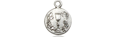 Sterling Silver Communion Chalice Medal