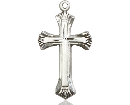 Sterling Silver Cross Medal - With Box