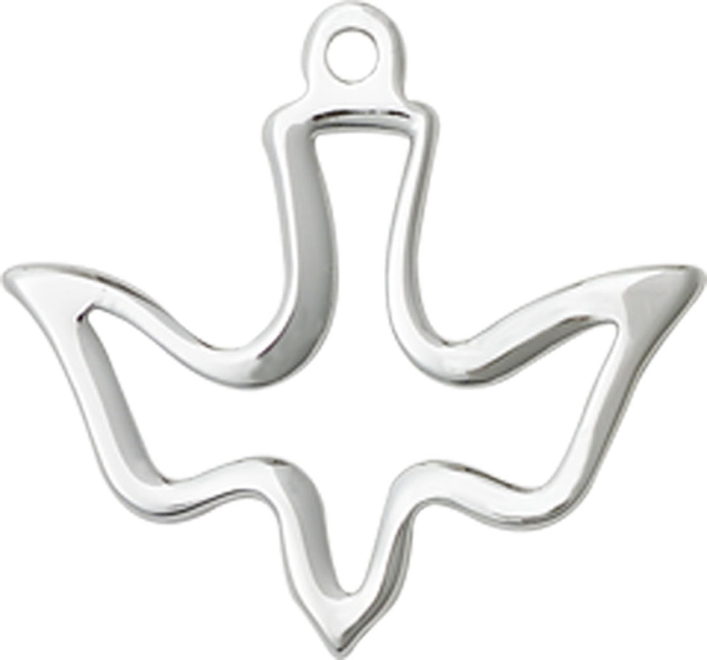 Sterling Silver Holy Spirit Medal - With Box